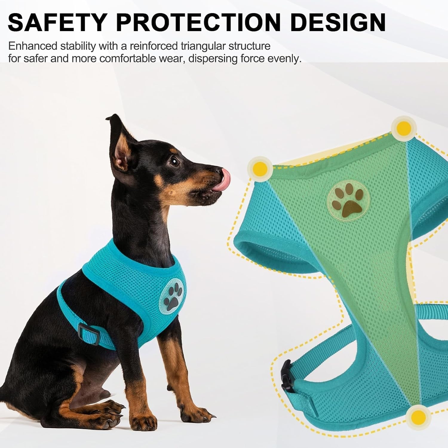 bingpet-small-dog-harness-no-pull-dog-harness-small-sized-dogs-soft-light-breathable-mesh-puppy-vest-with-safety-buckle-adjustable-step-in-pet-harnesses-for-easy-walking-running-training