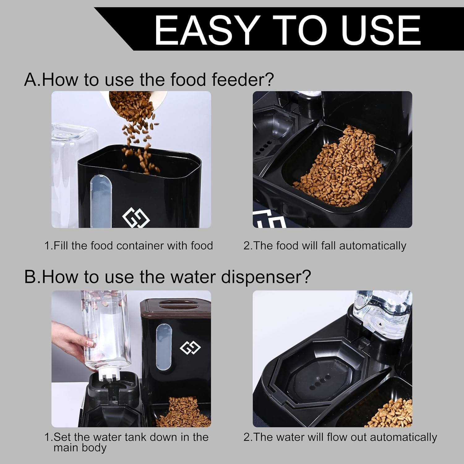 gravity-cat-feeder-automatic-water-dispenser-3-in-1-cat-feeding-station-with-absorbent-feeding-mat-spill-proof-automatic-cat-feeder-for-indoor-cats-small-dogs-multi-pet-homes