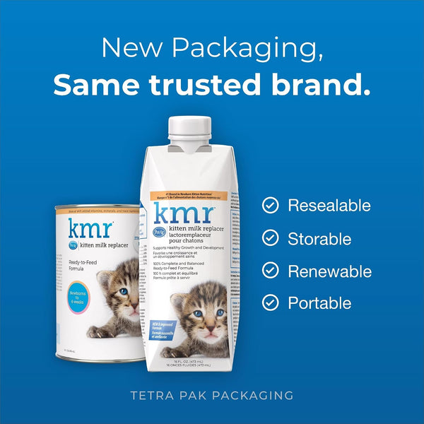 Petag KMR Kitten Milk Replacer Liquid - 16 Oz - Ready-To-Feed Formula with Vitamins for Newborn Kittens to 1 Year - Easy to Digest2