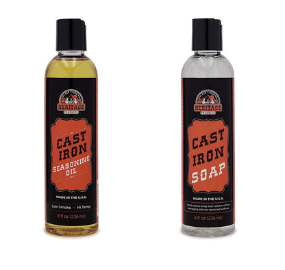 Heritage Products Cast Iron Seasoning Oil - Low-Smoke, Hi Temp All-Natural Skillet Conditioner for Dutch Oven, Griddle, Camp Grill – Cleans, Protects Cast Iron Cookware with Avocado Oil8