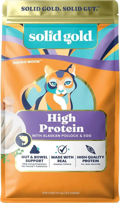 Solid Gold High Protein Dry Cat Food - Grain Free & Gluten Free Chicken Cat Dry Food W/Probiotics for Gut Health & Digestion - High Fiber & Omega 3 - Low Carb Superfood Kibble for Cats All Ages -12LB16