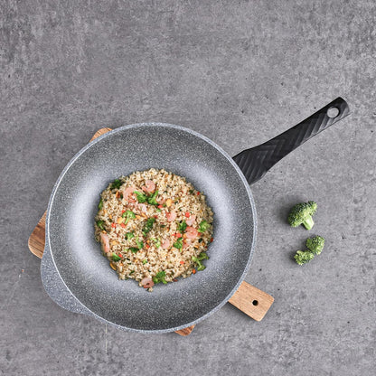 Cast Aluminum Nonstick Large Wok – Lightweight & Durable Stir Fry Pan, Heakthy Non Stick Coating, Easy to Clean, Dishwasher Safe, PFOA, PFAS Free, Stay-Cool Handle, Made in Korea (12.5", 32Cm)6