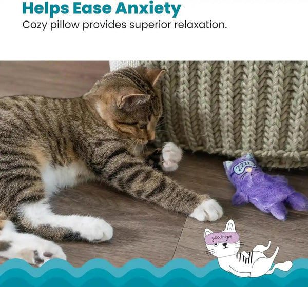 Catstages Purr Pillow Cat Toy – Plush Cat Toy with Touch-Activated Purr for Calming Cats & Kittens4
