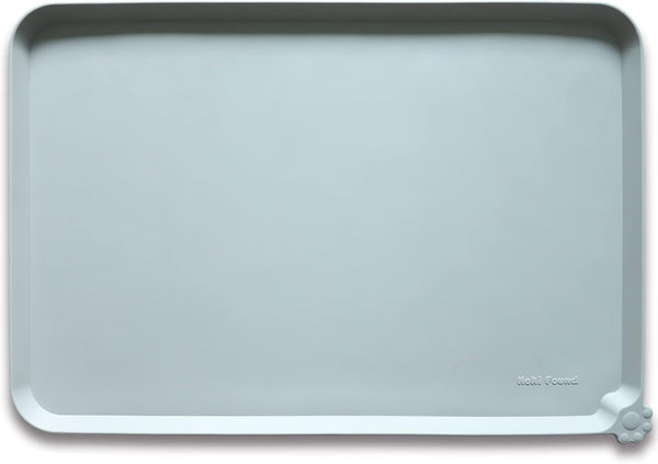 Hoki Found -Waterproof Pet Feeding Mats with High Lips - Multiple Size and Colors for Dogs, Cats & Others-G41