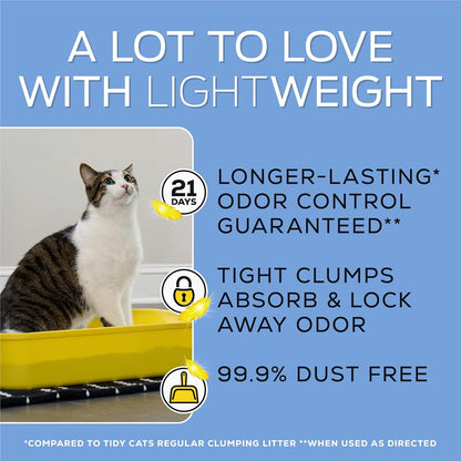 Purina Tidy Cats Lightweight with Glade Clear Springs Multi-Cat, Clumping, Low Dust, Scented Cat Litter - 17 Lb. Box6