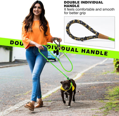 Lynxking Slip Lead Dog Leash Reflective, Heavy Duty Comfortable Strong Rope for Large Medium Small Dogs No Pull Pet Training (Light Green, Large 1/2In X 6Ft-Slip Lead)6