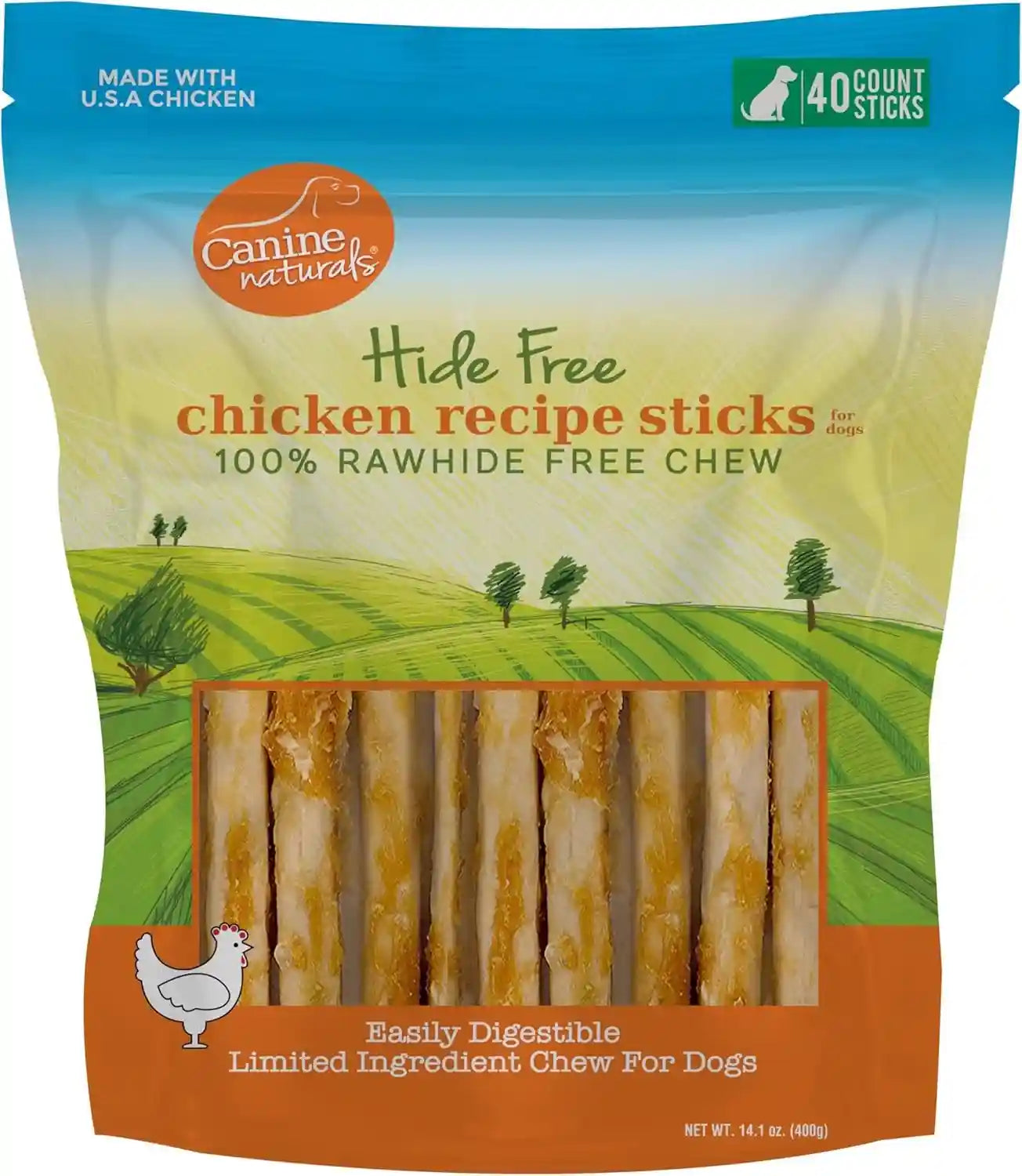 canine-naturals-rawhide-free-chicken-recipe-dog-chews-sticks-40-count-100-rawhide-free-usa-raised-chicken-all-natural-easily-digestible-5-in-sticks-dog-treats-for-all-dogs-value-pack