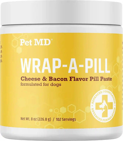 Pet MD Wrap a Pill Cheese & Bacon Flavor Pill Paste for Dogs - 4.2 Oz | Make a Pocket or Pouch to Hide Pills & Medication11