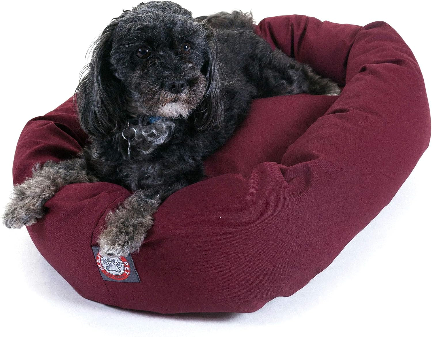 majestic-pet-40-inch-bagel-calming-dog-bed-washable-cozy-soft-round-dog-bed-with-spine-support-for-dogs-to-rest-their-head-fluffy-donut-dog-bed-40x29x9-inch-round-pet-bed-large-blue