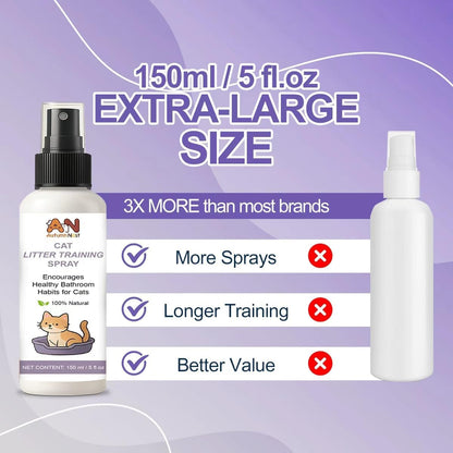 Cat Litter Training Spray – 150Ml Natural Attractant for Cats & Kittens – Helps Guide Proper Litter Box Use – Indoor Toilet Training Aid7