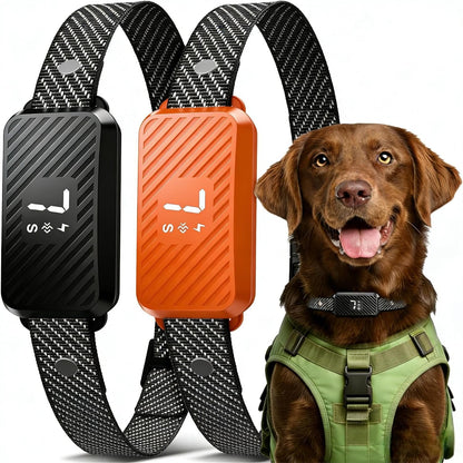 Dog Bark Collar for Large Medium Small Dogs, Effective No-Bark Collar, Smart Barking Collar, Rechargeable Bark Collar with 7 Sensitivity, 3 Modes, Waterproof, Neon Orange8