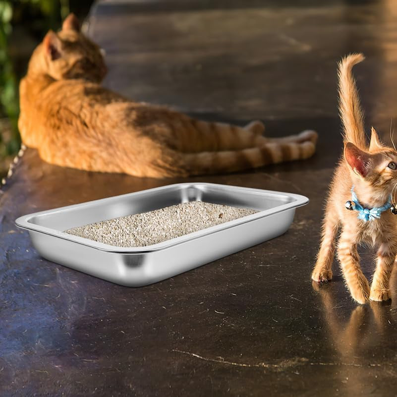 inoomp-stainless-steel-cat-litter-box-open-design-large-metal-litter-pan-easy-to-clean-portable-kitten-tray-for-cats-and-small-pets