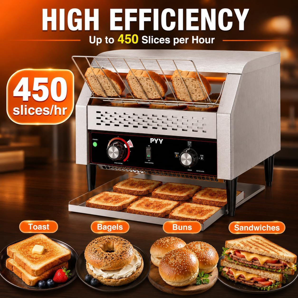 commercial-conveyor-toaster-450pcs-h-commercial-toaster-for-toast-bun-bagel-bread-heavy-duty-stainless-steel-toaster-oven-for-restaurant-bakery-buffet-use