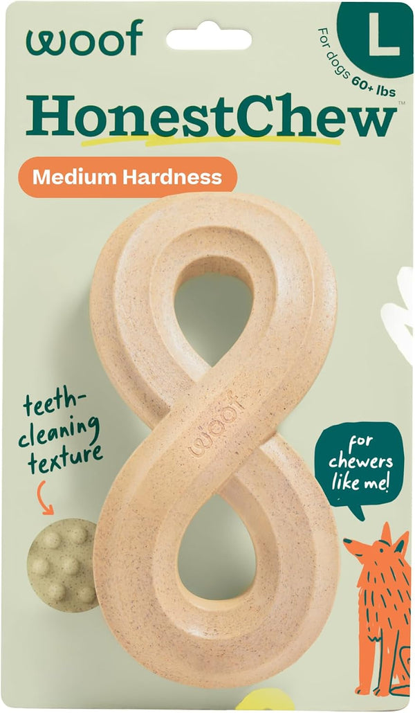 WOOF Honestchew Infinity Dog Chew Toy for Dogs under 25 Lbs | Plant-Based Materials, Easy-Grip Design, Splinter-Resistant, Durable Chew, Supports Dental Care10