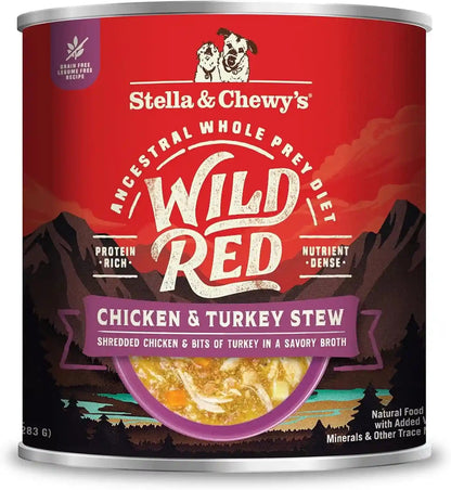 Stella & Chewy'S Wild Red Wet Dog Food Variety Pack Stews High Protein Recipes, 10 Ounce (Pack of 3)12