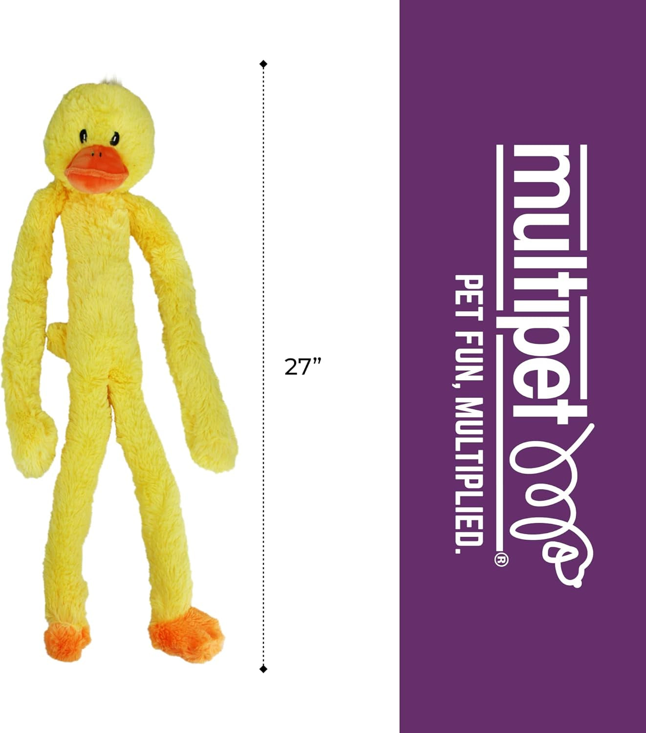 multipets-swingin-slevin-xxl-oversized-30-inch-yellow-duck-plush-dog-toy