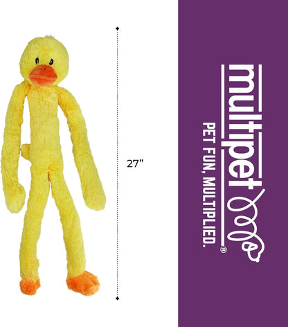Multipet'S Swingin Slevin XXL Oversized 30-Inch Yellow Duck Plush Dog Toy4
