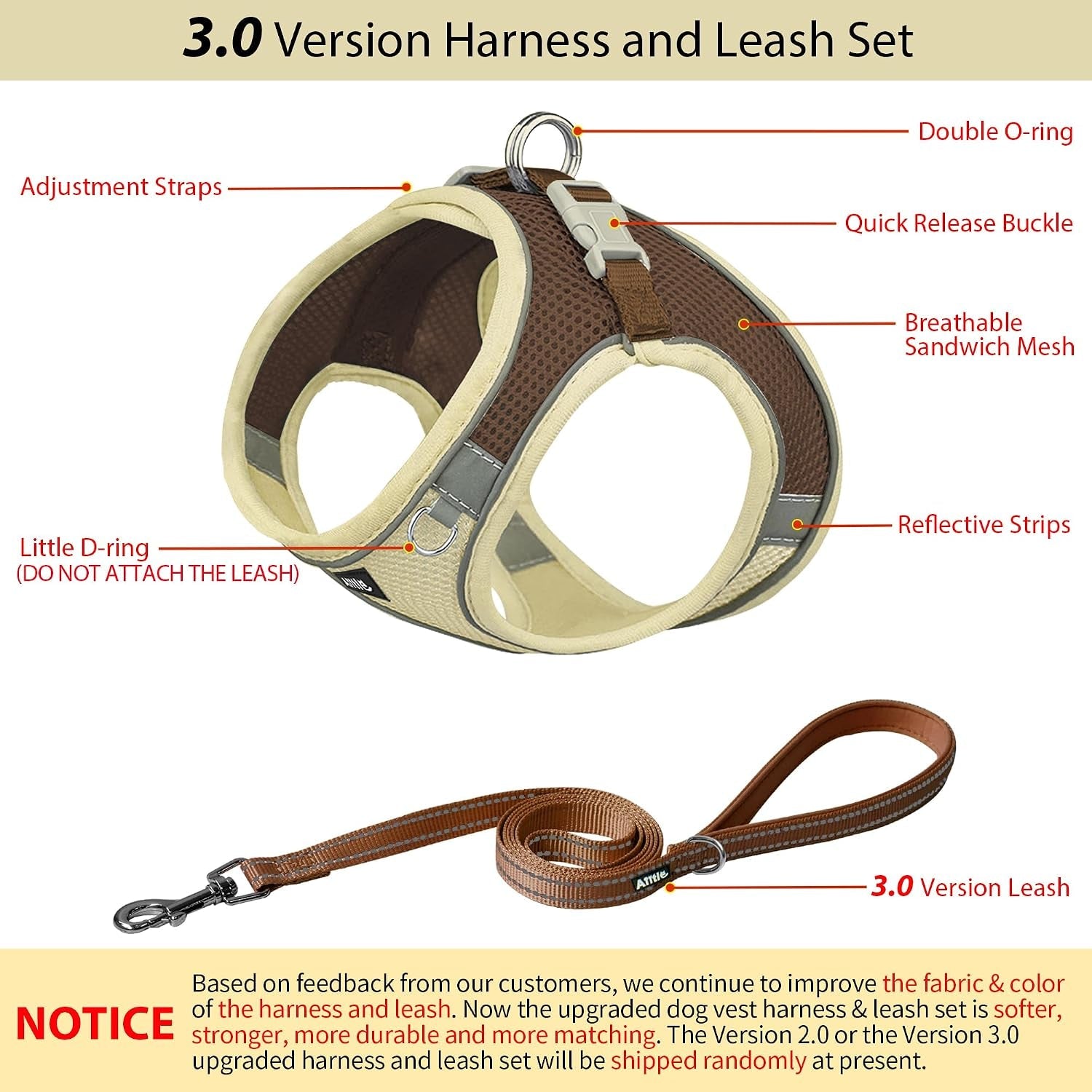 aiitle-no-pull-dog-harness-and-leash-set-step-in-adjustable-dog-harness-with-padded-vest-for-all-weather-dog-leash-with-soft-padded-handle-easy-to-put-on-small-and-medium-dogs-beige-s