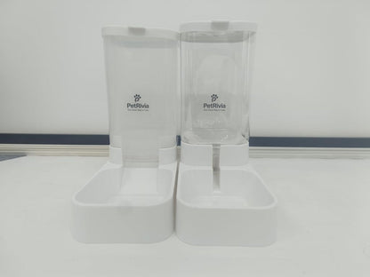 Automatic Cat Feeder and Water Dispenser, Dog Food and Water Bowl Set, Gravity Cat Feeder, Automatic Dog Water Dispenser, Pet Feeding Station, Cat Food and Water Bowl Set - Large Size (2.1Kg/3.8L)3