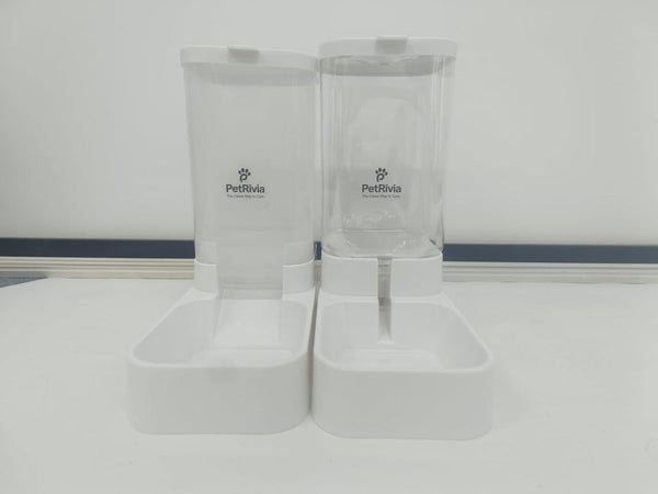 Automatic Cat Feeder and Water Dispenser, Dog Food and Water Bowl Set, Gravity Cat Feeder, Automatic Dog Water Dispenser, Pet Feeding Station, Cat Food and Water Bowl Set - Large Size (2.1Kg/3.8L)3