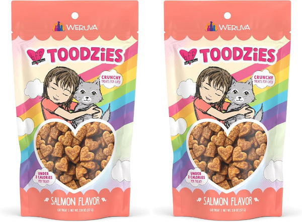 Weruva BFF Toodzies, Chicken and Salmon Crunchy Cat Treats, 2Oz Bag10