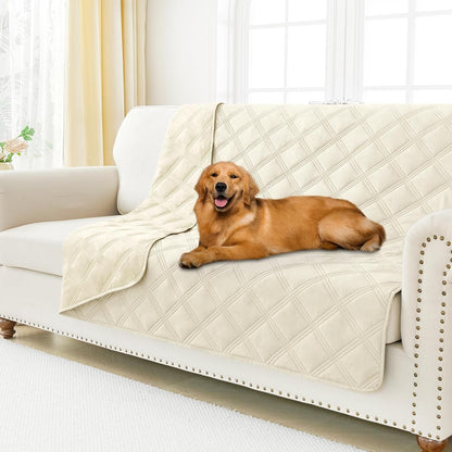 Smiry Waterproof Dog Bed Cover Blanket, Reversible Pet Blanket | Soft Reversible, Washable Leakproof Cats Dogs Couch Cover for Sofa, Couch, Furniture (30X70 Inch)90
