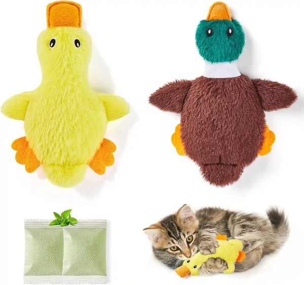 Potaroma Cat Toys Catnip Crinkly Sound 2 Pcs, Mess-Free Stuffless Kitten Toy, Durable Feline Bite Interactive Kicker Toys for Cat Indoor Exercise 6.5 Inches | Durable Feline Bite Interactive Kitten Kicker Toys, Cat Indoor Exercise 6.5 Inches1