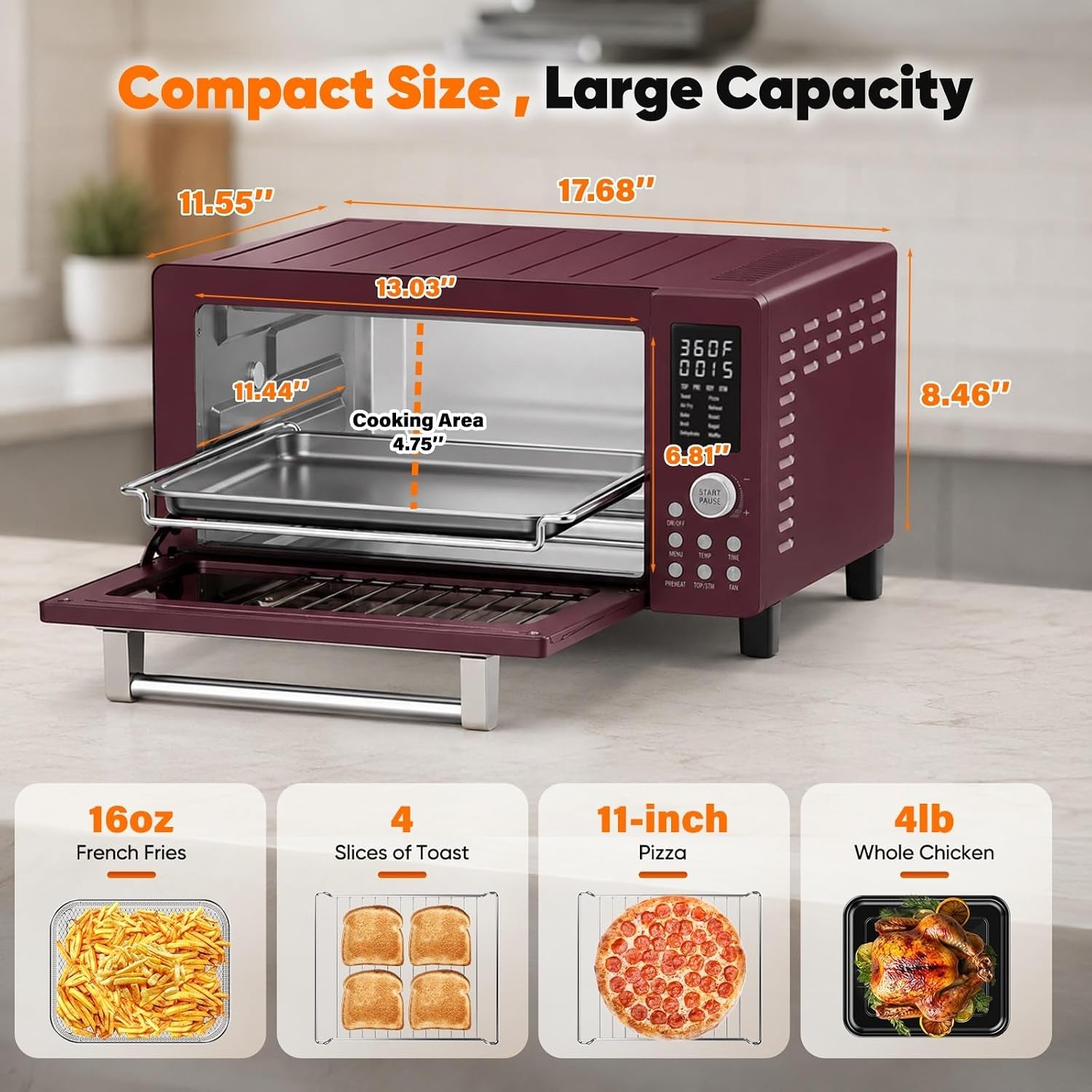 bravo-pro-convection-air-fryer-toaster-oven-combo-2026-new-improved-10-in-1-50-450-f-control-quick-even-crisp-tech-21qt-pfas-free-cinnamon