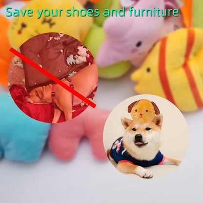 27 Pack Puppy Squeaky Toy, Different Designs Squeakers Pet Toys, Cute Bulk Plush Dog Toys for Small Dogs3
