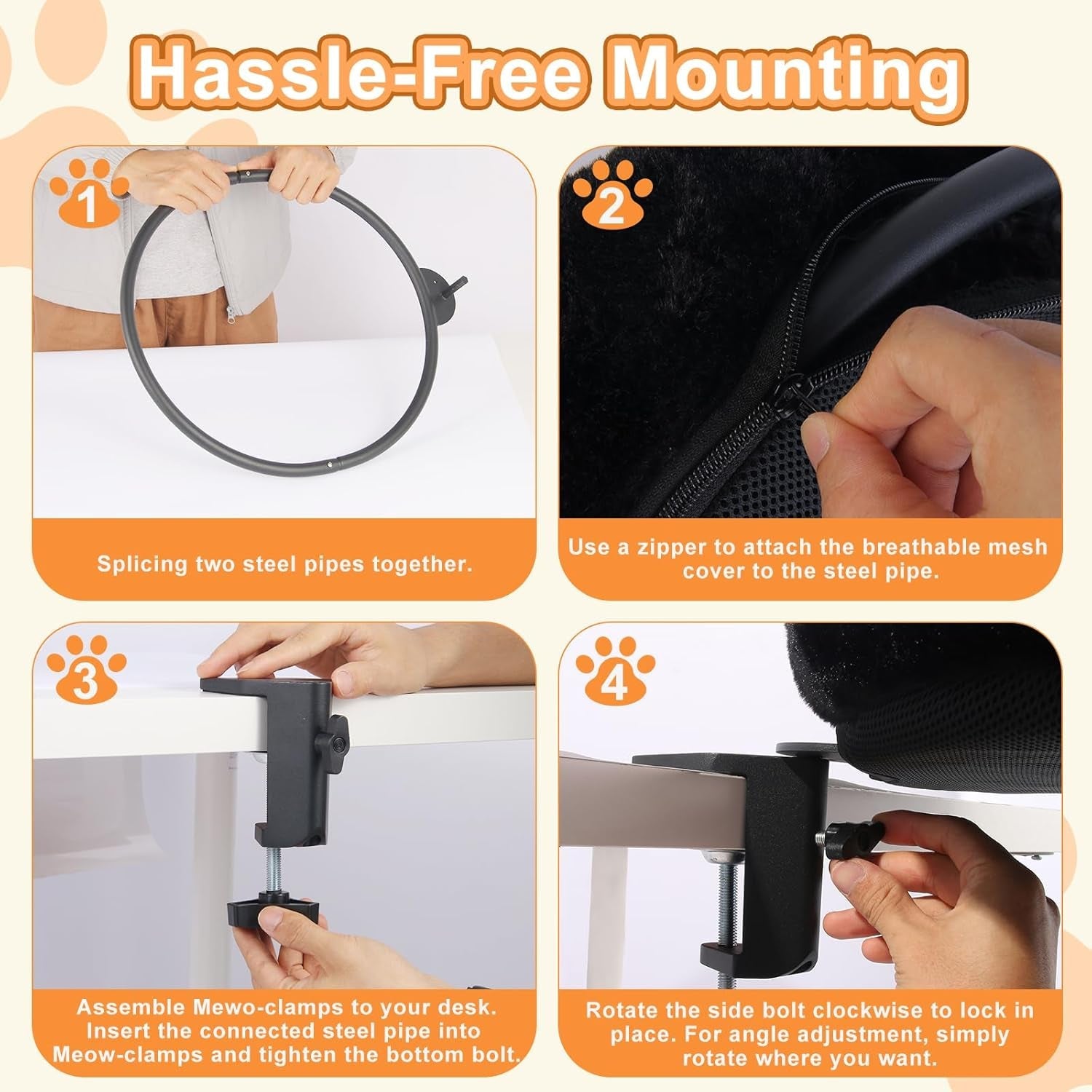 cat-desk-bed-ergonomic-cat-desk-perch-clamp-for-remote-workers-quality-desktop-suspended-cats-bed-rotating-cats-hammock-desk-with-removable-cover-cat-bed-hold-up-to-50lbs