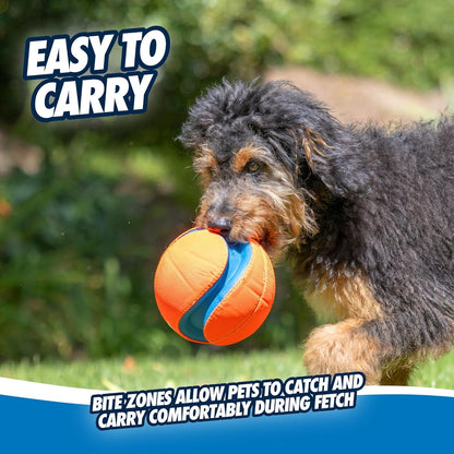 Chuckit! Kick Fetch Ball Dog Toy, Floats in Water, Large 8 Inch Diameter | Durable Rubber and Foam Build, Interactive Play Design, Great for Pool or Lake Sessions, Built for Big Breed Dogs Each Day6