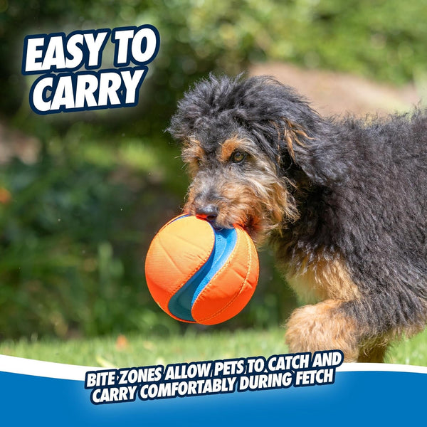 Chuckit! Kick Fetch Ball Dog Toy, Floats in Water, Large 8 Inch Diameter | Durable Rubber and Foam Build, Interactive Play Design, Great for Pool or Lake Sessions, Built for Big Breed Dogs Each Day6