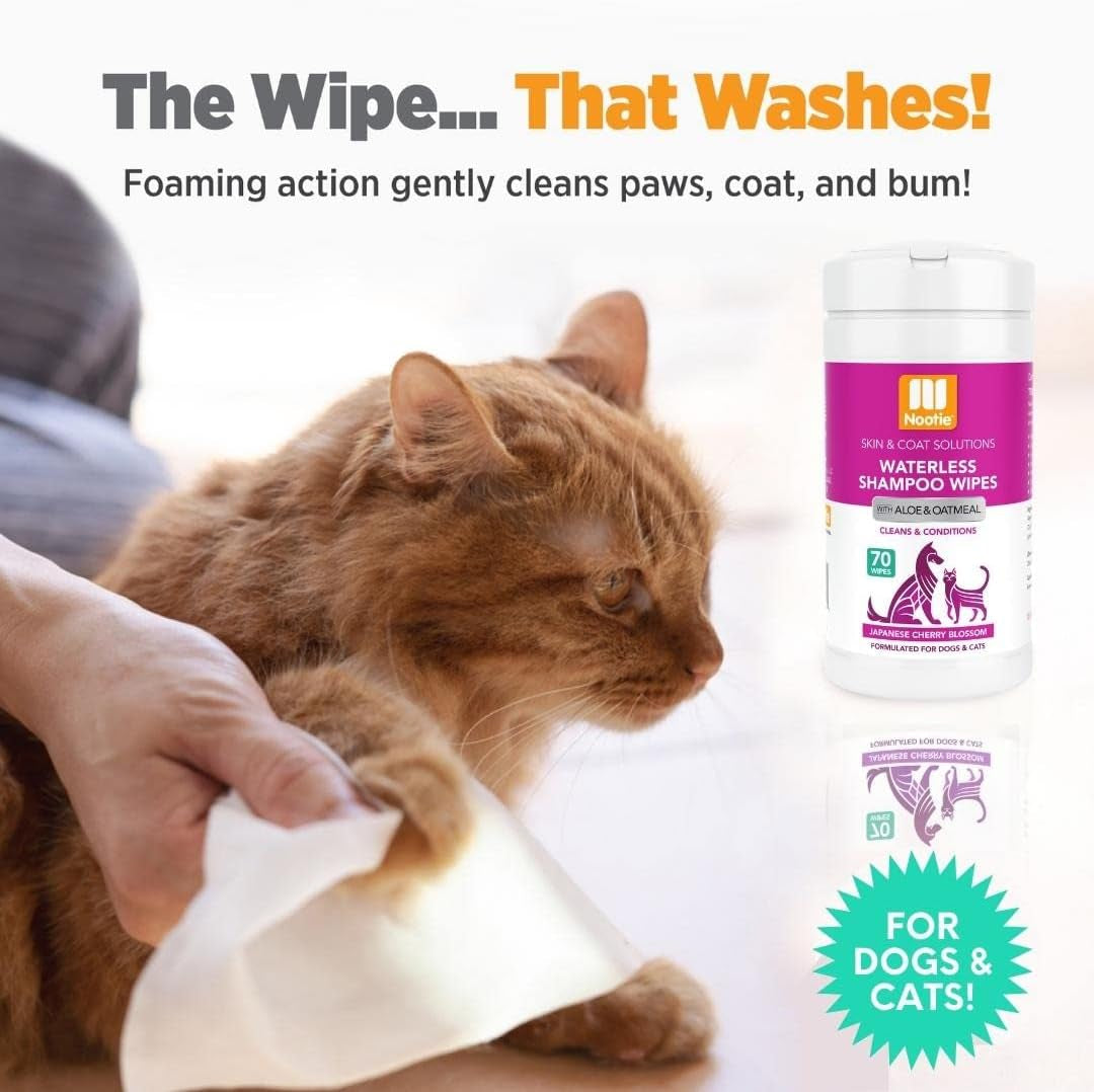 nootie-waterless-shampoo-wipes-for-dogs-cats-long-lasting-japanese-cherry-blossom-fragrance-sold-in-over-10-000-vet-clinics-and-pet-stores-worldwide-made-in-usa-70-count