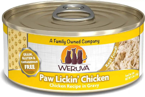 Weruva Classic Cat Food, Paw Lickin’ Chicken with Chicken Breast in Gravy, 3Oz Can (Pack of 24)44