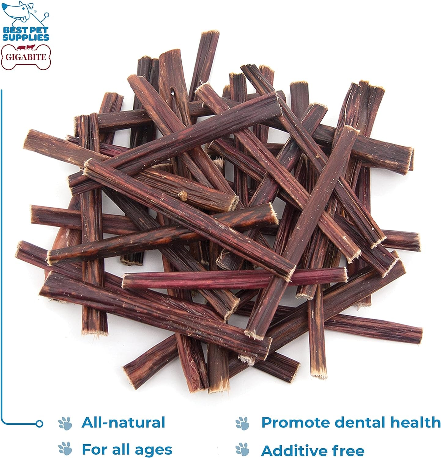 gigabite-beef-esophagus-dog-treats-sticks-6-inch-40-pack-all-natural-single-ingredient-beef-gullet-chews-high-protein-rawhide-free-supports-dental-health