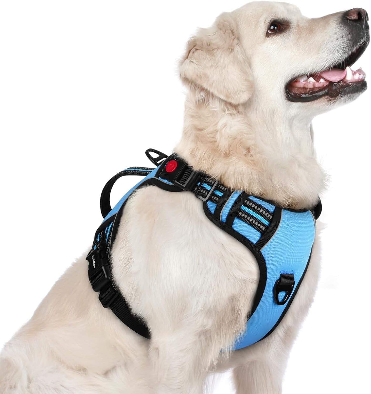 rabbitgoo-large-dog-harness-easy-wear-with-3-buckles-and-lift-handle-no-pull-with-front-clip-for-walking-adjustable-soft-padded-reflective-easy-control-pink-large