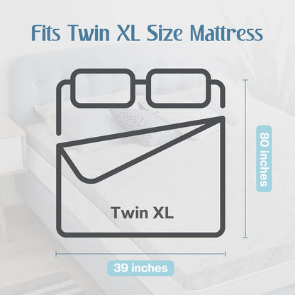 Memory Foam Mattress Topper Twin XL, Cooling Breathable 3 Inch Twin XL Mattress Topper for College Dorm with Certipur-Us Certified, Extra Long XL Single Bed Pad Dorm Room Essentials7