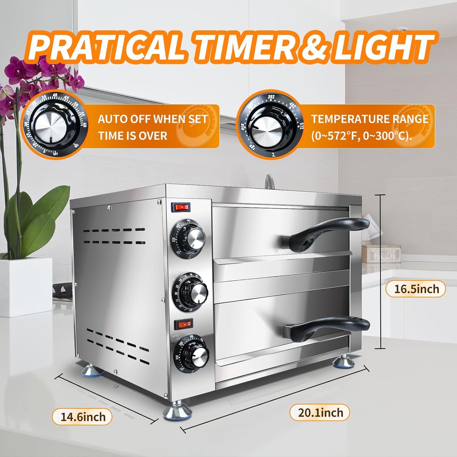yookten-electric-countertop-pizza-oven-indoor-commercial-pizza-maker-machine-for-home-stainless-steel-2-tier-pizazz-pizza-oven-1100w-silver