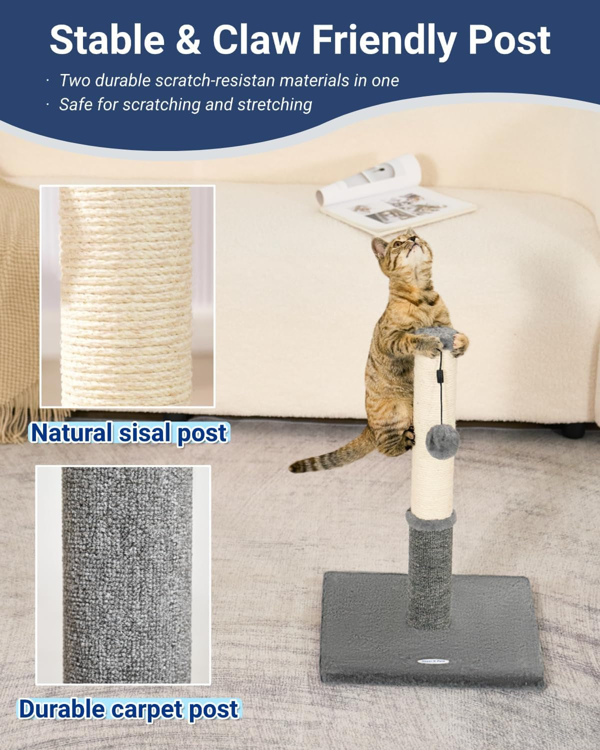 cat-scratching-post-cat-scratchers-for-indoor-cats-with-toys-for-kitten-medium-cats-sisal-carpet-in-one-for-various-scratching-needs-solid-structure-extra-free-toy-light-gray