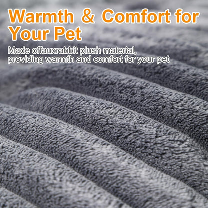 Cat Beds for Indoor Cats,Washable round Donut Dog Bed(Grey,S) | Cute Fluffy Puppy Dogs Beds for Small Dogs Cat Bed with Anti-Slip Bottom,Round Dog Cat Beds for Indoor Cats3