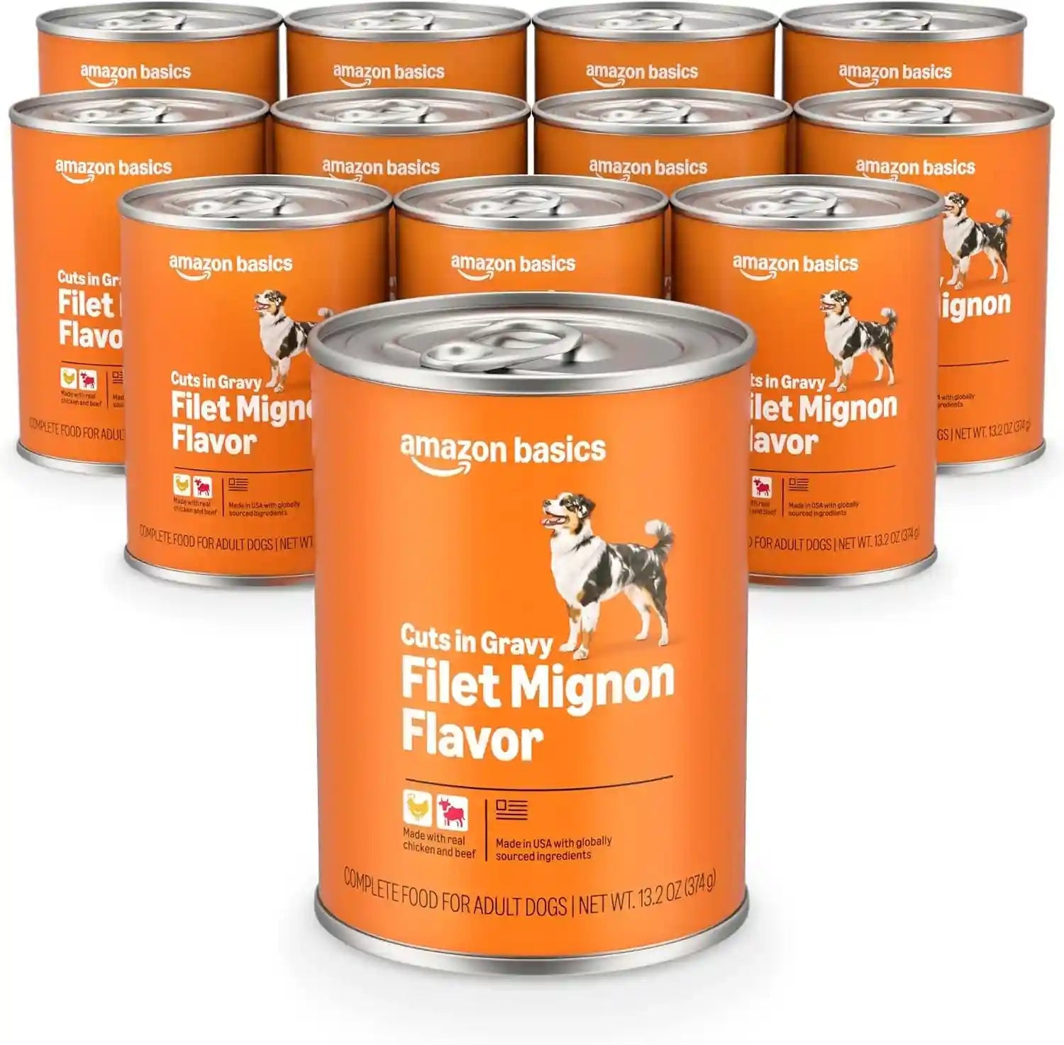 amazon-basics-wet-dog-food-meaty-loaf-variety-pack-filet-mignon-flavor-and-chicken-rice-dinner-made-with-real-chicken-and-beef-13-2-oz-can-6-cans-of-each-flavor-12-cans-in-total