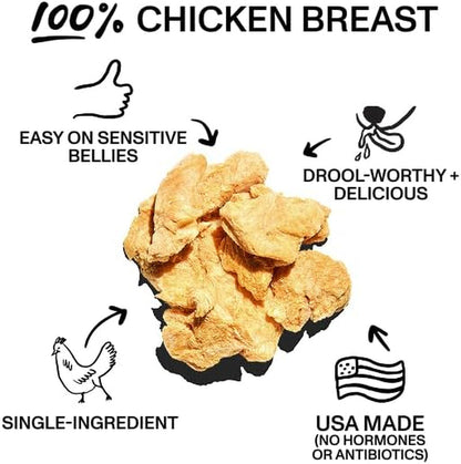 Spot & Tango Chicken Bites Dog Treats - Single Ingredient, 100% Chicken Breast - Freeze-Dried Treats - Grain & Gluten-Free - Usa-Made - for Small, Medium, and Large Dogs2
