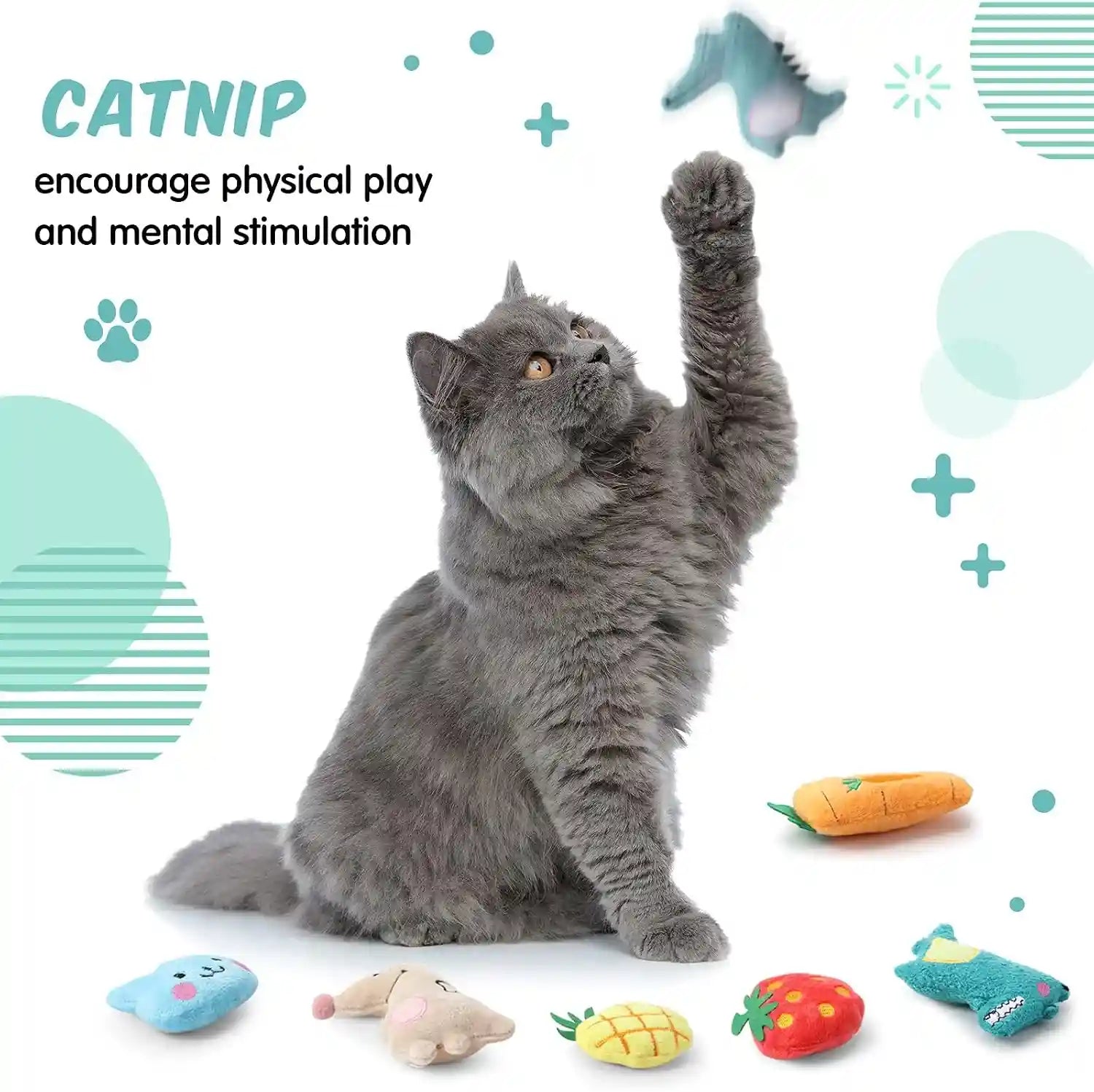 gejoy-20-pack-catnip-toys-for-indoor-cat-plush-kitten-cat-chew-toys-catnip-kitten-entertaining-interactive-safe-teeth-cleaning-dollslovely