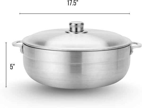 13-Quart Nonstick Aluminum Caldero Pot | Heavy-Duty Dutch Oven for Large Family Meals, Stews & Rice8