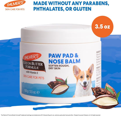 Palmers for Pets Cocoa Butter Paw Pad and Nose Balm for Dogs, 3.5 Oz | Fragrance-Free, Plant-Based Balm with Vitamin E Soothes Dry, Cracked Paws and Noses between Walks2