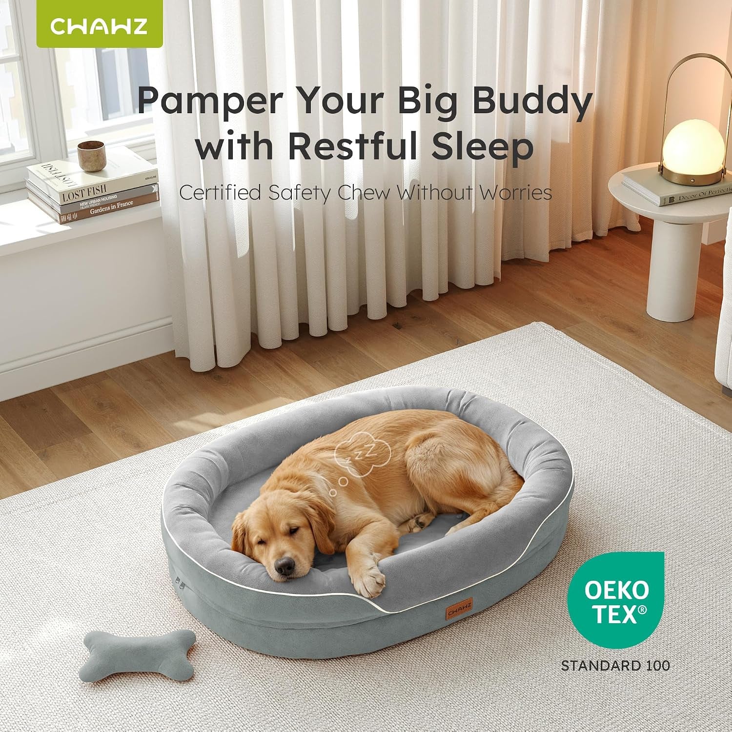 cwawz-xl-orthopedic-dog-bed-extra-large-dog-bed-dog-sofa-for-large-sized-dogs-with-full-surround-bolsters-dual-sided-dog-cooling-bed-with-memory-foam-washable-sofa-with-nonslip-bottom-light-grey