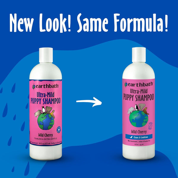 Earthbath Ultra-Mild Wild Cherry Puppy Shampoo, Made in USA, 16 Oz (1 Pack) | Extra Gentle & Tearless Dog Shampoo, Deodorizing Dog Wash, Cruelty Free Puppy Supplies2