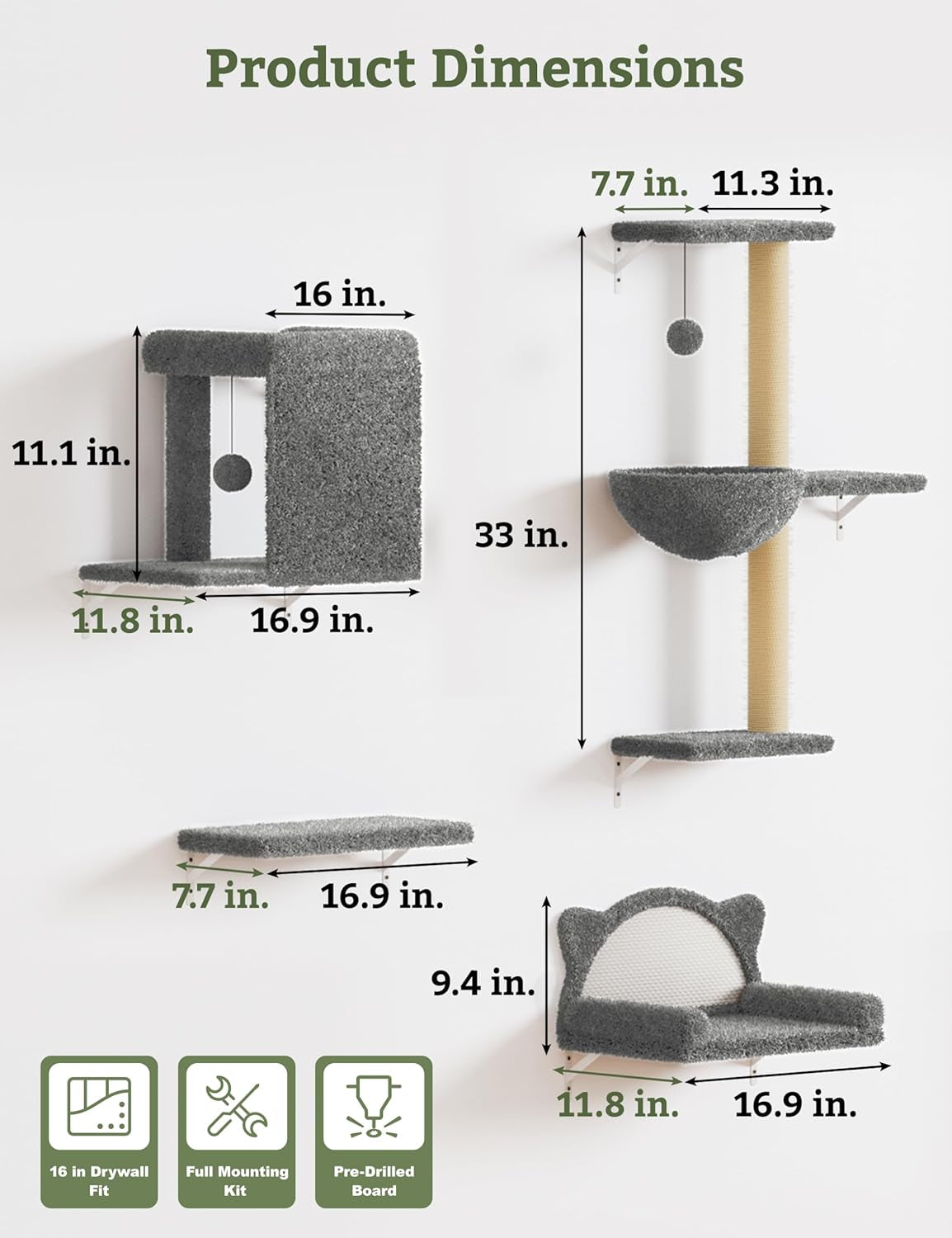5-in-1-cat-wall-shelves-solid-wood-cat-wall-furniture-set-for-indoor-cats-44-lb-per-shelf-72-hour-load-tested-pre-drilled-fits-16-in-stud-drywall-solid-walls-for-small-to-medium-cats