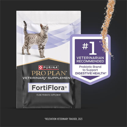Pro Plan Veterinary Diets Fortiflora Daily Probiotic Powder Supplement for Cats with Digestive Support and Immune System2