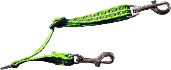 Herm. Sprenger Adjustable Coupling Strap – Reflective Nylon 2-Way Dog Leash Coupler with Nickel-Plated Swivel Clip – Safety Backup Strap for Prong & Flat Collars (Red)10